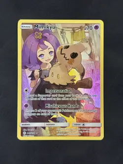 Pokemon TCG Mimikyu 245/236 Cosmic Eclipse Secret Rare Full Art Holo - Image 1