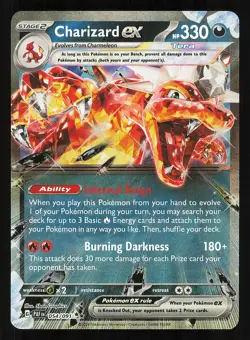 Charizard ex 054/091 Holo Near Mint Pokemon TCG S&V Paldean Fates PAF - Image 1