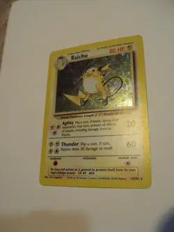 Pokemon TCG Raichu Base Set 14/102 Holo Shadowless - Image 1