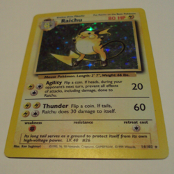 Pokemon TCG Raichu Base Set 14/102 Holo Shadowless - Image 2