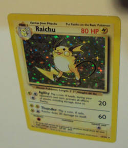 Pokemon TCG Raichu Base Set 14/102 Holo Shadowless - Image 3