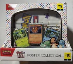 6X Pokemon 151 Poster Collection With Display Box, Sealed - Image 1