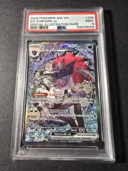 2026 POKEMON EN-ASCENDED HEROES #286 N'S ZOROARK EX PSA 9 - Image 1