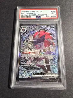 2026 POKEMON EN-ASCENDED HEROES #286 N'S ZOROARK EX PSA 9 - Image 2