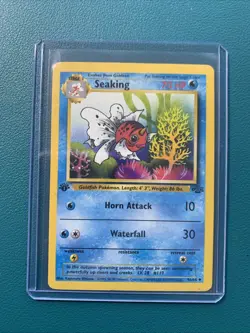 1999 Pokemon Jungle 1st Edition #46 Seaking Non Holo LP - Image 1