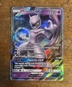 Pokemon TCG Mewtwo GX 39/73 Shining Legends Holo Ultra Rare 2017 - Image 1