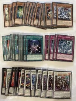 Yugioh Swordsoul Crystron Synchro Deck Complete 55 Card 1st Ed NM Fully Sleeved - Image 1