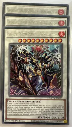 Yugioh Swordsoul Crystron Synchro Deck Complete 55 Card 1st Ed NM Fully Sleeved - Image 3
