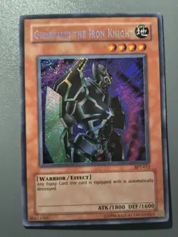 Moderately Played Yugioh Gearfried the Iron Knight BPT-012 Secret Rare - Image 1