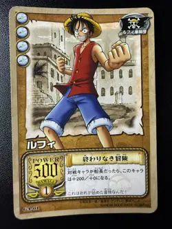 A1 One Piece Carddass Bandai GA-01 Monkey D Luffy Vintage TV Animation Promo - Image 1