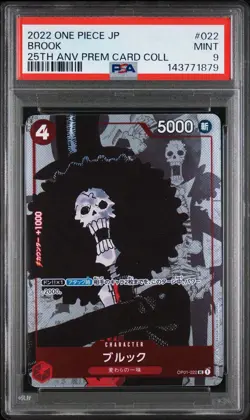 (PSA 9] Brook ONE PIECE Japanese OP01-022 UC Parallel 25th Premium Collection - Image 1