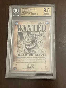 Buggy OP09-051 BGS 9.5 English Wanted Poster Emperors in the New World One Piece - Image 1