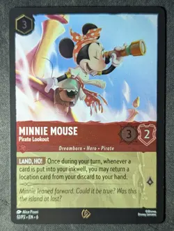 Minnie Mouse - Pirate Lookout 12 Promo Disney Lorcana NM - Image 1