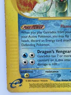 Gyarados 11/144 Skyridge Non-Holo Rare Heavily Played WOTC 2003 - Image 5