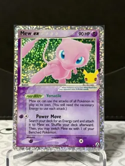 Pokemon TCG Mew ex 88/92 Celebrations: Classic Collection Holo NM - Image 1