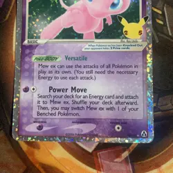 Pokemon TCG Mew ex 88/92 Celebrations Classic Collection Holo - NM/M - Image 3