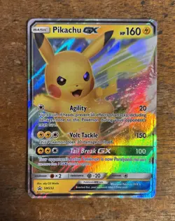 Pokemon Pikachu GX SM232 Black Star Promo Holo Card Sun & Moon NN - Image 1