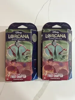 Disney Lorcana Trading Card Game The First Chapter Starter Deck Lot Of 2 - Image 1