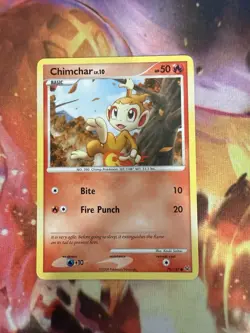 Chimchar 70/127 Platinum Common Pokemon Trading Card LP - Image 1