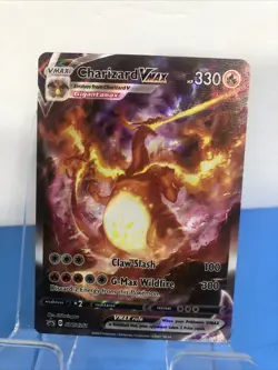 Pokemon Charizard VMAX SWSH261 Promo Holo Black Star VMAX Sword & Shield Card LP - Image 1