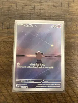 Cleffa Pokemon TCG Obsidian Flames Holo Illustration Rare Card 202/197 - Image 1