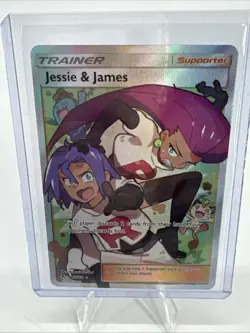 Pokemon Jessie & James Hidden Fates 68/68 Holo Full Art Card - Image 5
