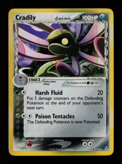 Cradily 2/110 Holo Rare Holon Phantoms Pokemon Cards - Image 1