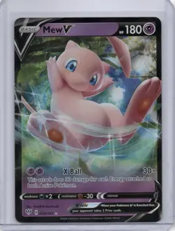 Pokemon TCG Mew V 69/189 SWSH03: Darkness Ablaze Ultra Rare Card NM Condition - Image 1