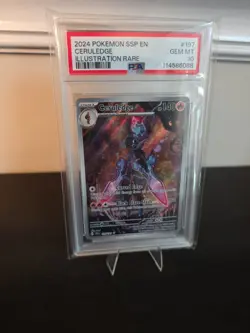 PSA 10 Ceruledge 197/191 Illustration Rare Surging Sparks Pokemon Card GEM MT - Image 1
