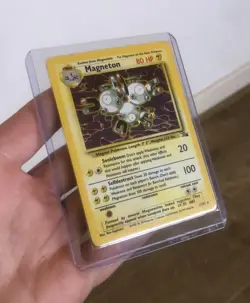 Magneton (11/62) Holo Fossil Set Pokemon Card WOTC - Image 1