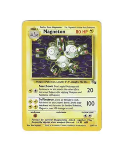 Magneton (11/62) Holo Fossil Set Pokemon Card WOTC - Image 4