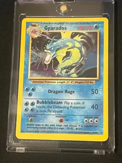 Gyarados #6/102 Base Set LP Pokemon Card - (MP-) - Image 3