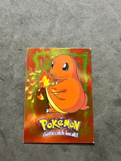 Charmander #04 Holo Topps Blue Label Vintage Pokemon Cards E4 of 12 Holo Foil - Image 1