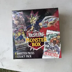Yugioh Monster Mystery Box 9 Packs + 1 Legacy Pack New Factory Sealed 728192517051 - Image 1