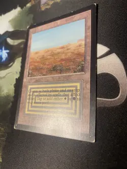 1993 vintage MAGIC THE GATHERING Scrubland collectors edition CARD mtg dual land - Image 5