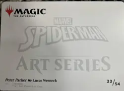 Peter Parker Art Card (33/54) (Gold-Stamped Planeswalker Symbol) Art Series - Image 3