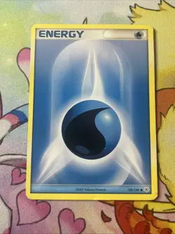 Water Energy 125/130 Pokemon Card Diamond And Pearl MP - Image 1