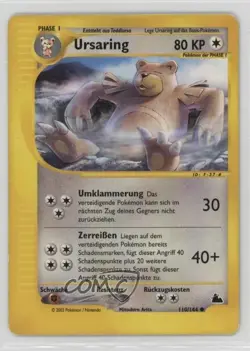 Ursaring German Pokemon e-Card Series Skyridge #110 2003 - Image 1