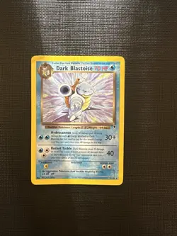 Pokemon TCG Legendary Collection Dark Blastoise Non-Holo Rare Card 4/110 HP - Image 1