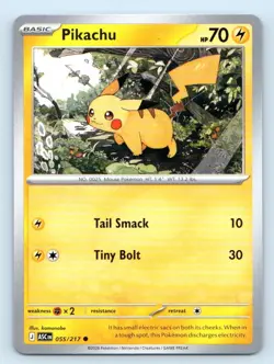 Pikachu 055/217 Common Ascended Heroes Pokemon Near Mint - Image 1
