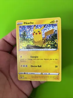 Pikachu 7/15 McDonald’s Battle Promo Holo Pokemon Card LP+ - Image 3