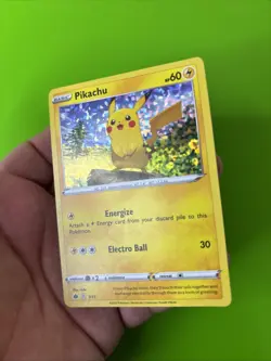 Pikachu 7/15 McDonald’s Battle Promo Holo Pokemon Card LP+ - Image 4