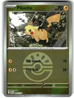 Pikachu (Friend Ball) Reverse Holo 055/217 Holo Ascended Heroes Pokemon NM - Image 1