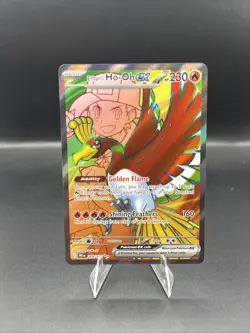 Pokemon TCG Ethan's Ho-Oh EX 209/182 Ultra Rare Full Art Destined Rivals - Image 1