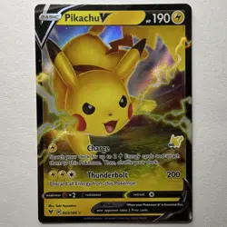 Pokemon TCG Pikachu V 043/185 Stamped Battle Academy Ultra Rare Holo - English - Image 1