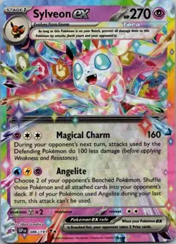 POKEMON TCG SYLVEON EX 086/191 DOUBLE RARE SURGING SPARKS NM - Image 1