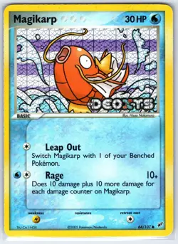 Magikarp 64/107 Common Deoxys Pokemon Holo Lightly Played - Image 1