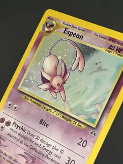 Espeon Neo Discovery 1/75 Holo Swirl LP Unlimited Pokemon - Image 1