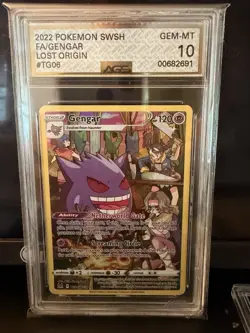 Pokemon Gengar TG06/TG30 Lost Origin Trainer Gallery Ultra Rare Holo AGS 10 2022 - Image 1
