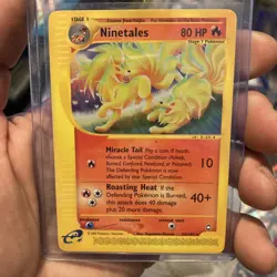 Ninetales 25/147 Rare Aquapolis Pokemon Near Mint - Image 1